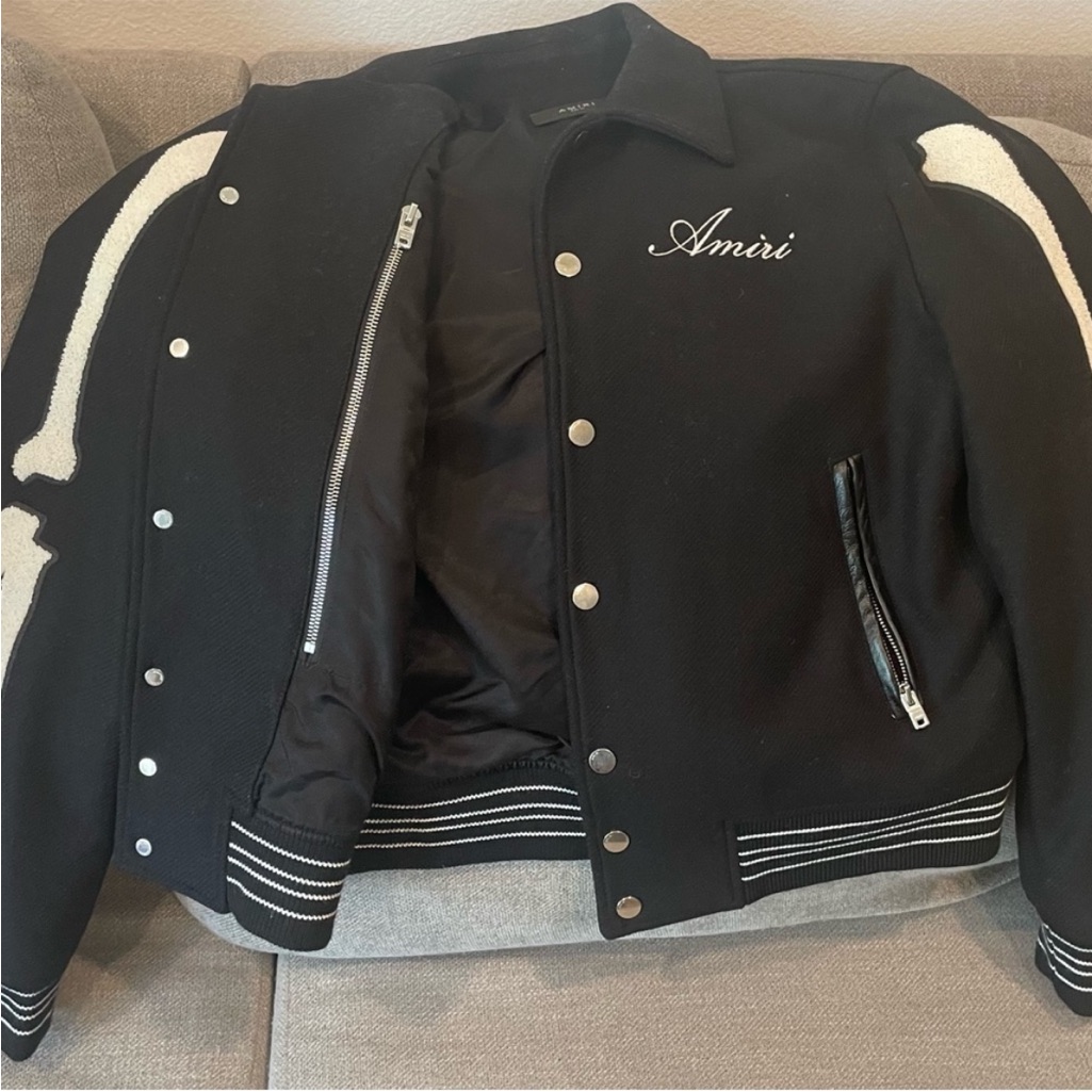 Amiri Bones Varsity Jacket 46
